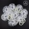 Pack of 10 Elastic Pearl Wrist Corsage Bands Wristlets DIY Wrist Corsages Accessories for Bride Flowers Prom Beach Party Supplies (White Lace)